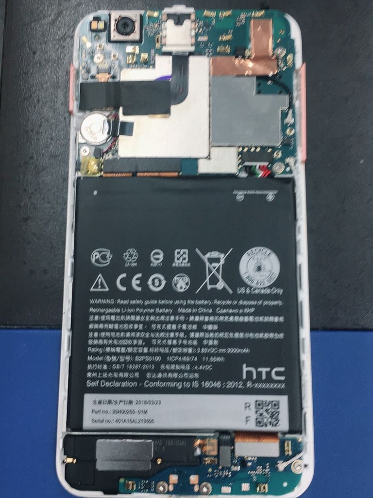 Htc x9 電池老化充電發燙無法充電維修.jpg