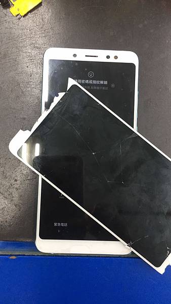紅米Note5  螢幕破裂液晶玻璃維修.jpg