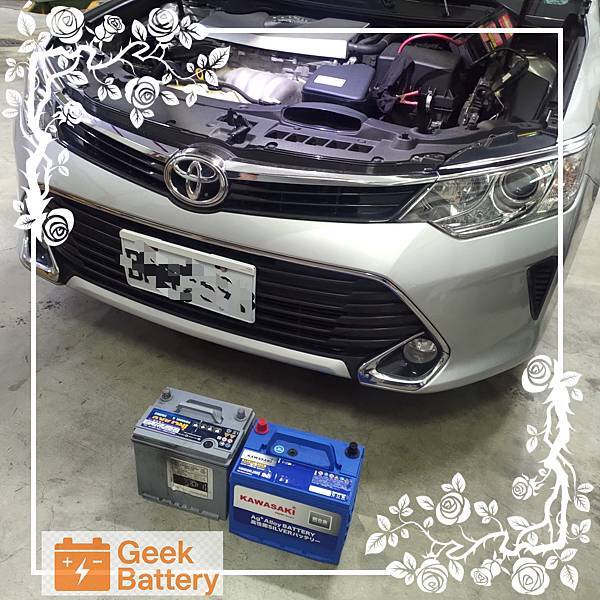 Toyota Camry 進行新舊電瓶對照圖