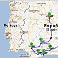 巴塞隆納→格拉納達→馬拉加→隆達→塞維亞→哥多華→馬德里