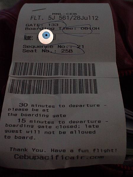 boarding pass