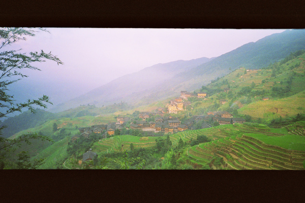 rice terraces in PingAn, GuangXi