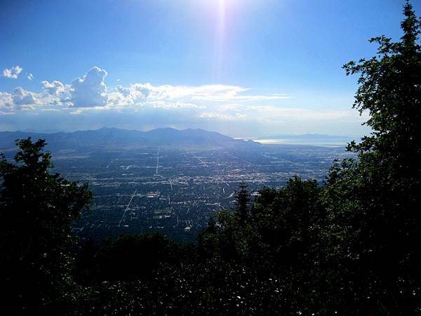 sunshine shedding light on the Great Salt Lake