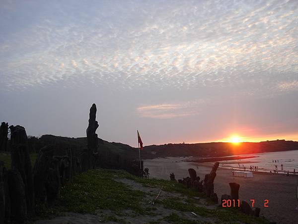 望向麟山鼻方向夕陽