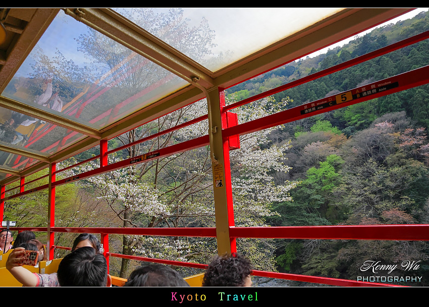 京都嵐山 の 嵯峨野小火車 & 京福電鐵