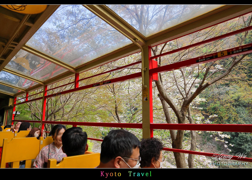 京都嵐山 の 嵯峨野小火車 & 京福電鐵