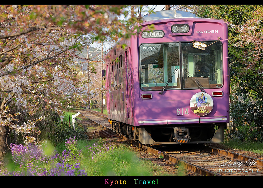 京都嵐山 の 嵯峨野小火車 & 京福電鐵