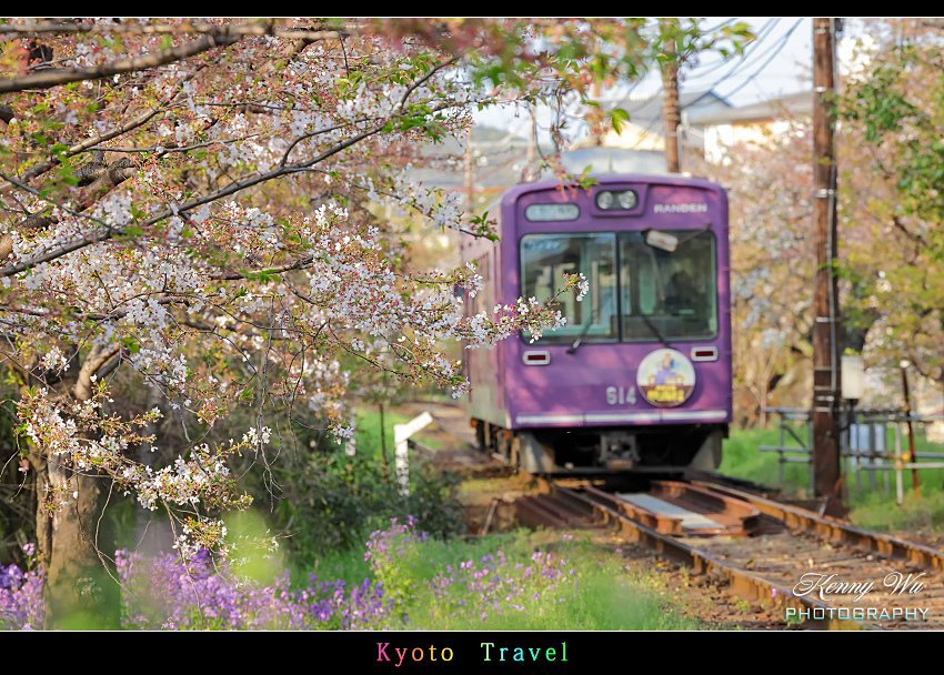 京都嵐山 の 嵯峨野小火車 & 京福電鐵