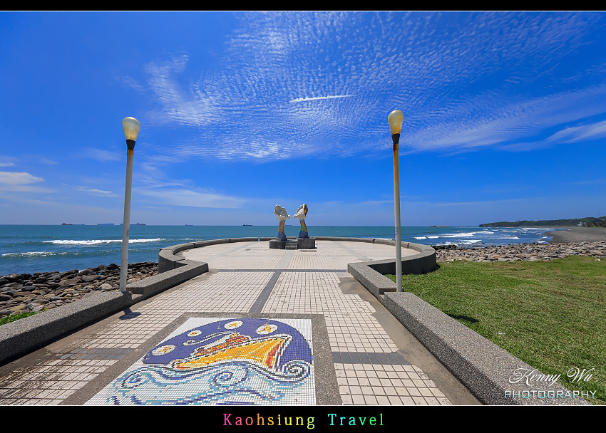 高雄 の 旗津海岸風情