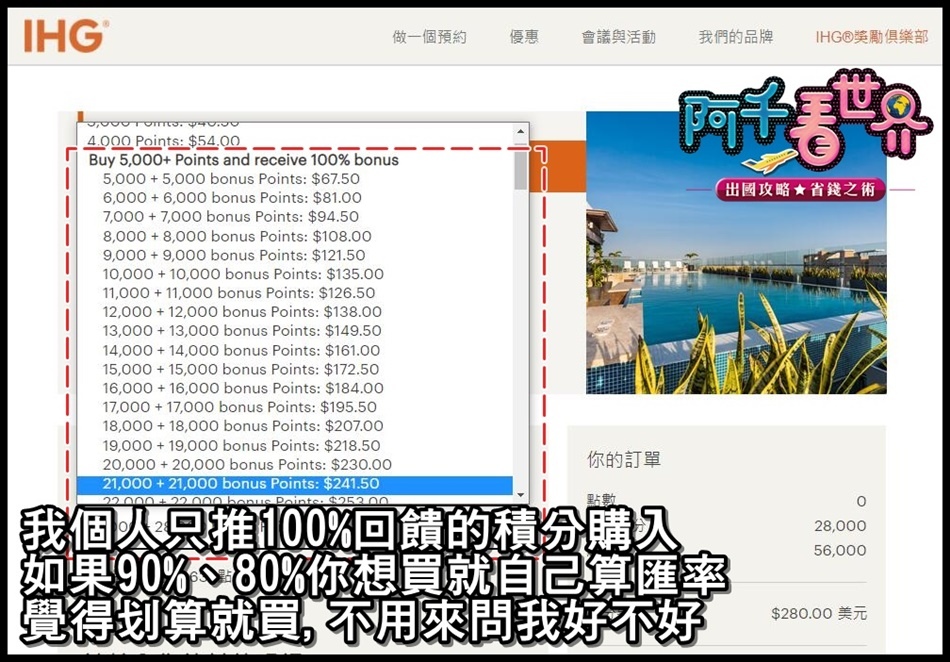 【IHG洲際集團】會員最低階小白們，我也能教你們省好幾千元住