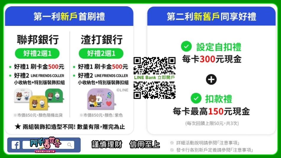 LINE Bank聯名卡！有「聯邦LINE Bank聯名卡」