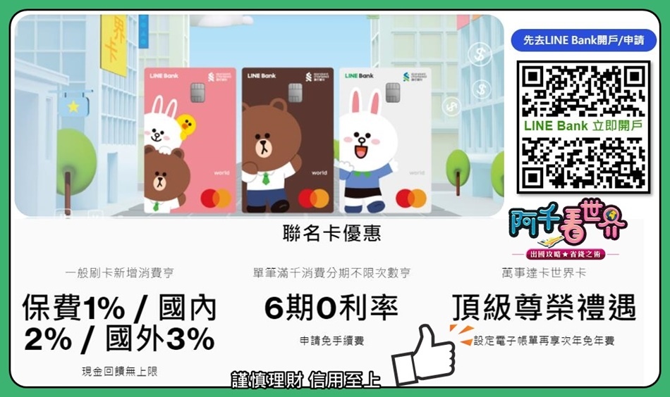 LINE Bank聯名卡！有「聯邦LINE Bank聯名卡」