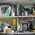雜亂的書櫃.JPG
