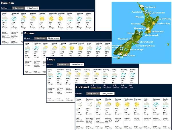 NZ Travel weather