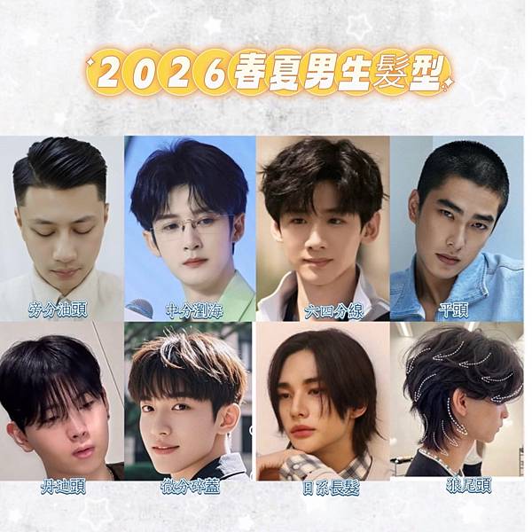 2026春夏男士流行髮型趨勢 #新竹水相髮集 #新竹剪髮推薦