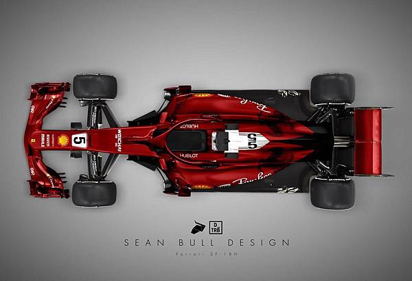 2018 F1 Ferrari車隊SF18H Livery Concept版全新戰車-2