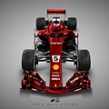 2018 F1 Ferrari車隊SF18H Livery Concept版全新戰車-4