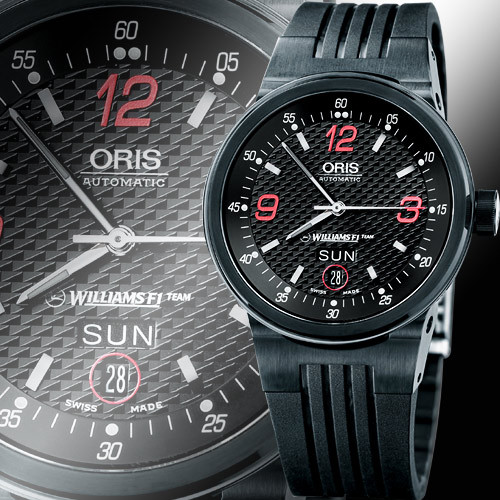 ORIS TT2 Williams F1超越極限賽車機械錶 (IP黑限量版)-24675