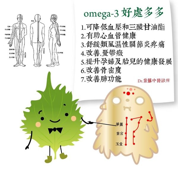 Omega-3 好處多多.