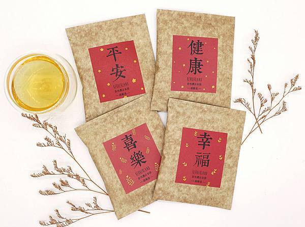 Natural Farming Tieguanyin Tea Bag-Blessing Series-A set of four - Tea - Other Materials Red
