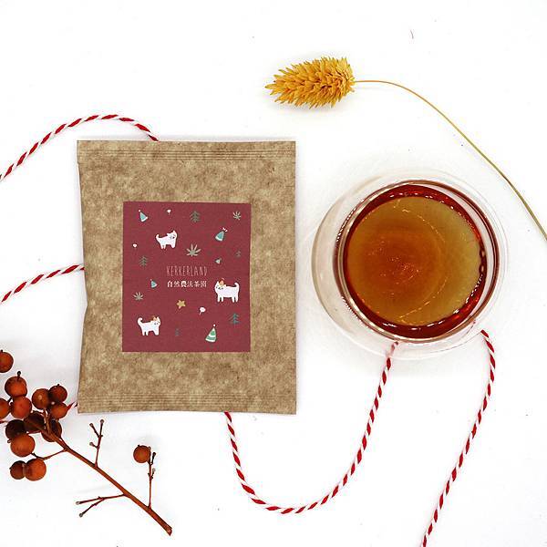 Natural Farming Tieguanyin Tea Bag-Christmas Series-A Set of Four - ชา - วัสดุอื่นๆ หลากหลายสี
