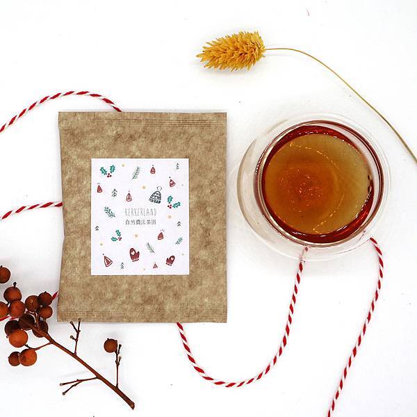 Natural Farming Tieguanyin Tea Bag-Christmas Series-A Set of Four - ชา - วัสดุอื่นๆ หลากหลายสี