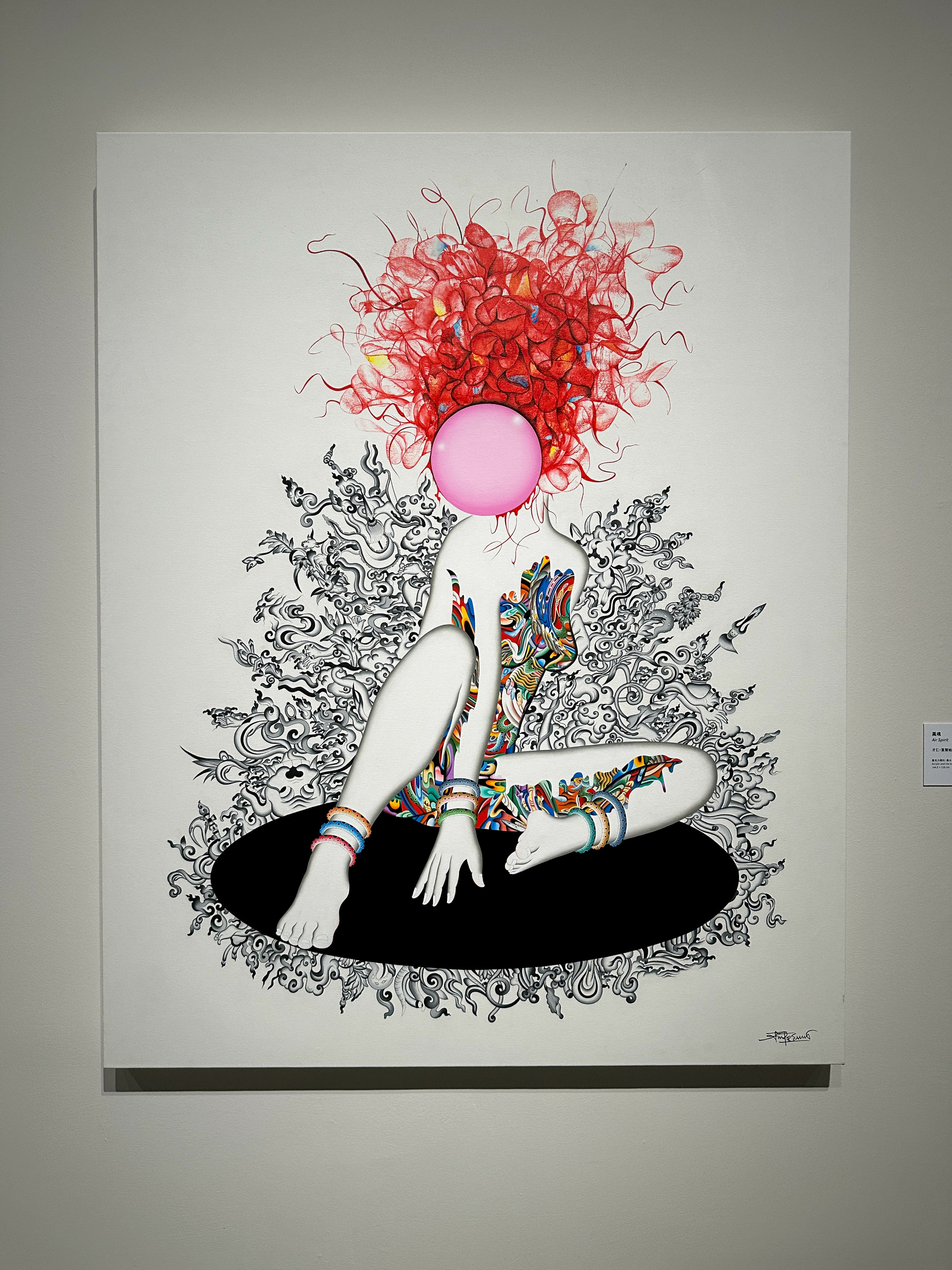 尼泊爾與不丹的當代藝術家從古老的唐卡與佛教符號出發，將其融入