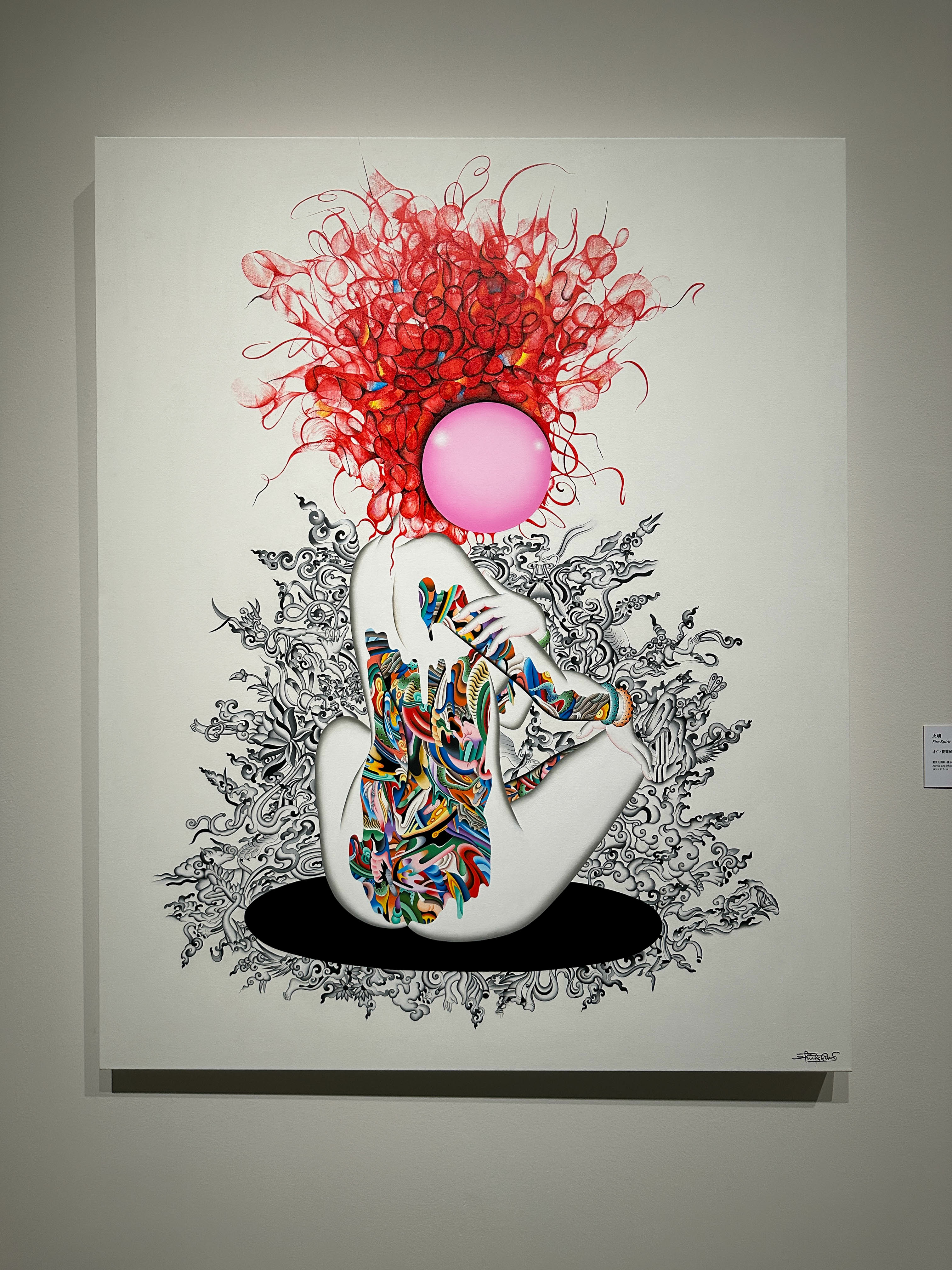 尼泊爾與不丹的當代藝術家從古老的唐卡與佛教符號出發，將其融入