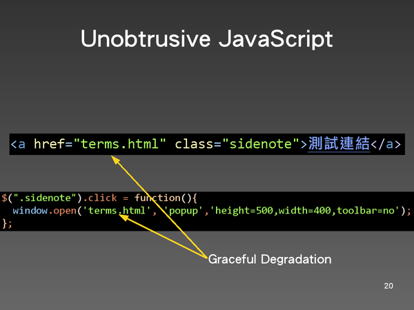 Unobtrusive JavaScript 3 Unobtrusive JavaScript 3