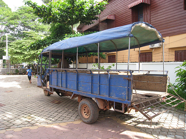 昨天坐的小貨車壞掉了 今天換超大嘟嘟車