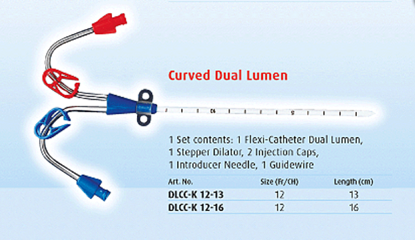 dialysis catheter, curved dual lumen.png
