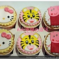 kt&巧虎&粉紅豬  杯子蛋糕