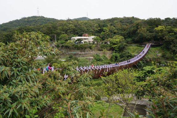 白石湖吊橋已經興建好一陣子了