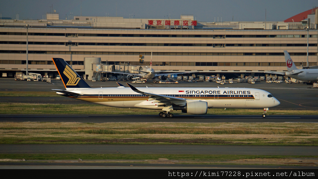 【羽田HND】拍飛機@羽田機場第三航廈觀景台。與空中巴士A3