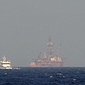 圖為北京在南海爭議水域，設置的鑽油平台。(HOANG DINH NAM/AFP/Getty Images)