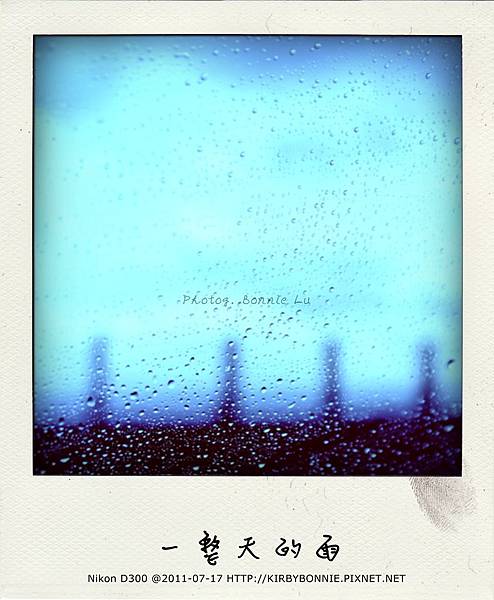 整日。雨