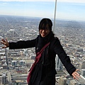 The glass balconies of the Sky Deck