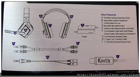 TESORO Kuven 凱雷神盔 虛擬7.1 電競耳機