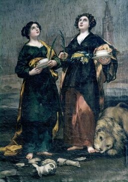 Saint Justa And Saint Rufina is a painting by Francisco Goya