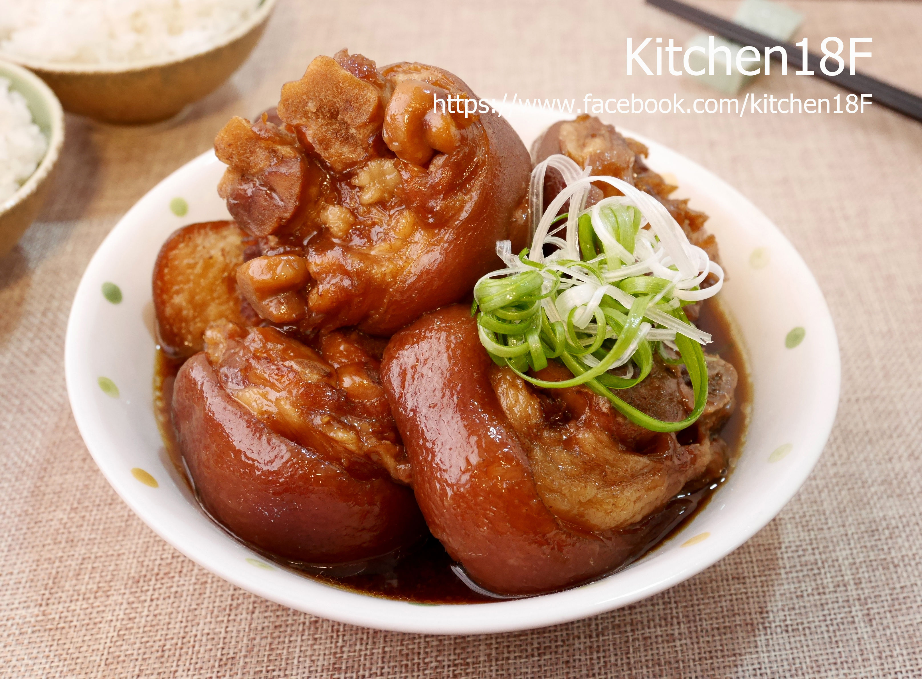 電鍋料理 黑糖滷豬腳 第一次滷豬腳就成功 18食堂の料理手札 痞客邦