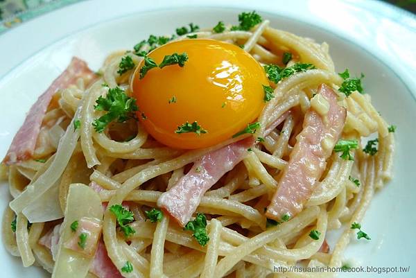 Whole Wheat Spaghetti Carbonara