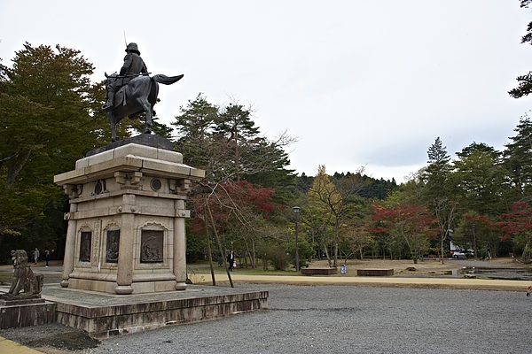 2008日本東北秋旬  青葉城跡(伊達政宗雕像周景)