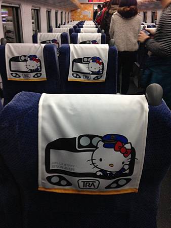 台鐵太魯閣Hello Kitty彩繪列車亮相1