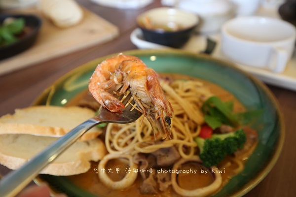 台中大里美食漫典咖啡輕食養生健康海鮮義大利麵.番茄百匯健康煲.漫典起司牛肉丸5051