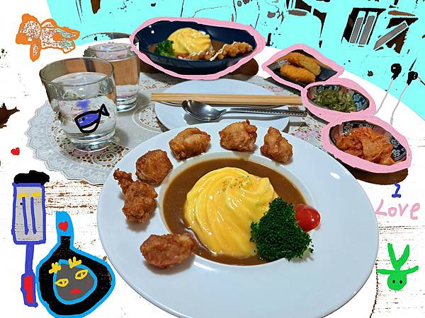 唐揚雞黑咖哩飯
