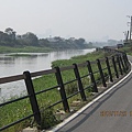竹北豆子埔溪自行車道風景照