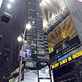 時代廣場 Times Square--下著雪雨