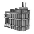 日本動畫背景建築物案_LOW POLY遊戲建築素模