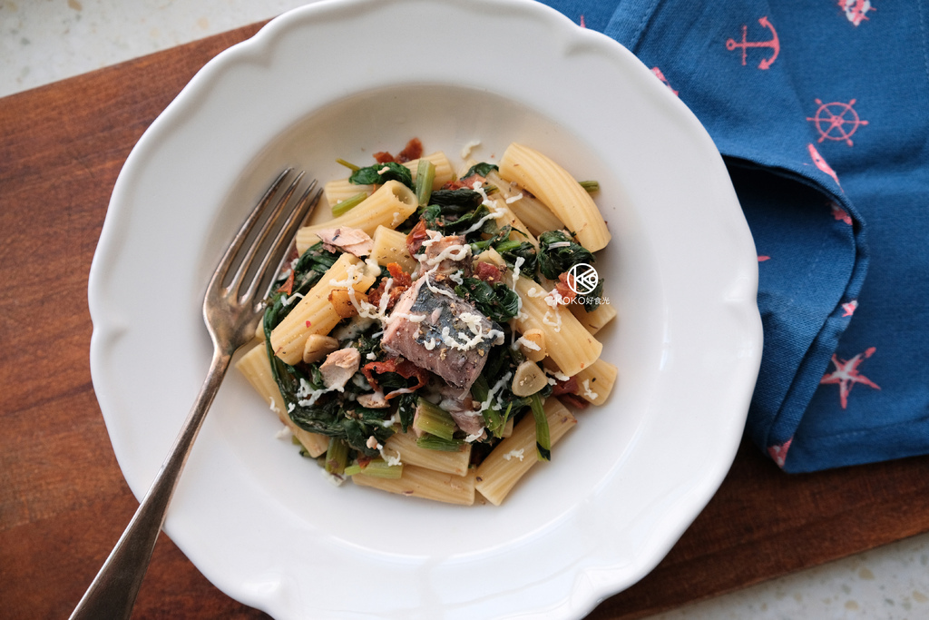 KOKO好食光｜鯖魚罐頭義大利麵＿罐頭就是你的美味易開罐
