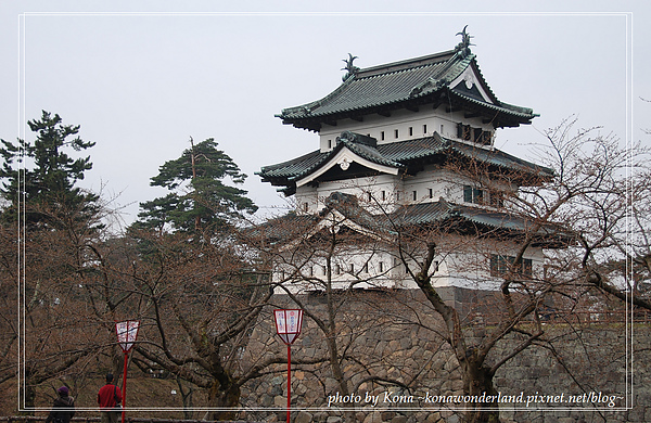 弘前城遺跡 天守閣,依舊沒有櫻花 TAT (in青森縣)